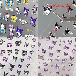 네일아트 귀여운 인기 카툰 케릭터 5D 엠보스티커 4종