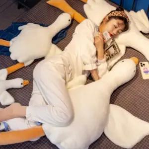 아트박스 갓샵 대형 모찌 인형 안고자는 오리 거위 바디필로우 90cm