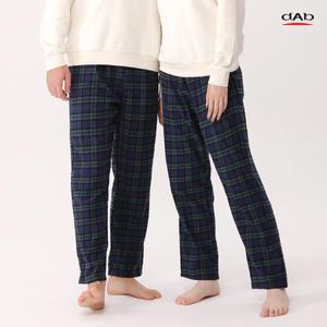 댑 그린체크 피치면 잠옷바지 남성용