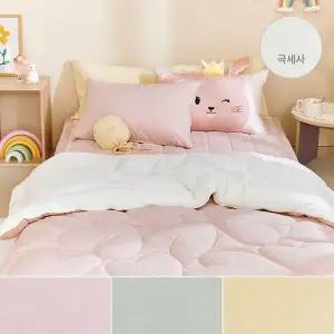 [파르페][파르페by알레르망] 푸딩 60수 고밀도면 밍크극세사 키즈차렵이불세트 S/SS