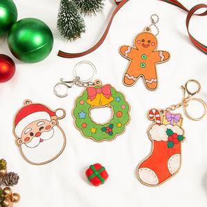 민화샵 크리스마스만들기 팬시우드 나무팬던트 겨울만들기 크리스마스용품 장식 목걸이 열쇠고리 꾸미기