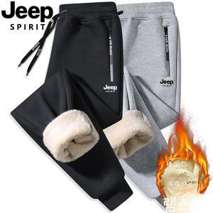 셀_남성 기모 융털 양털 방한바지 지프 스웨이드 팬츠도톰 맨투맨 겨울 빅사이즈 조거 트레이닝