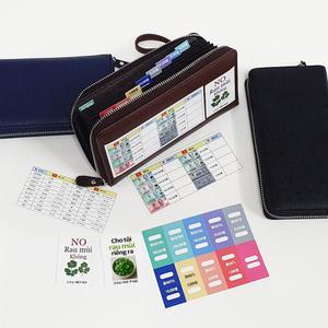 베트남 동지갑 미니포켓파일 화폐 통장정리 지퍼 장지갑