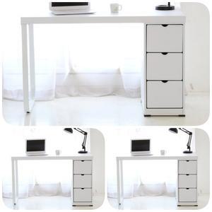 대학생 편수책상 철제 컴퓨터테이블 서랍 데스크모듈 1000