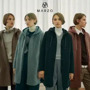 [마르조]1종]여성) 후디 플리스 롱자켓