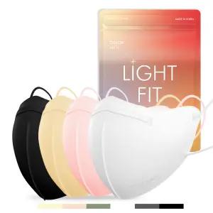 필나인 라이트핏 2D 새부리형 KF94 컬러 마스크 소형 지퍼백 25매입