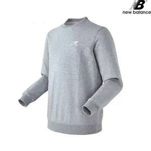 [하프클럽/] NBNCCB1013-GR 에센셜 스몰로고 뉴발 남녀공용 긴팔티 맨투맨