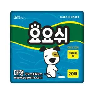 [6개 세트] 요요쉬 스카이 대형 20매 (60x76cm) 강아지 배변패드 강아지 배변패드