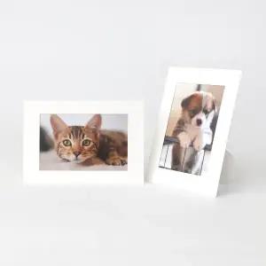 [보리보리/아트박스 POOM]아트박스/모노라이크 스탠딩 페이퍼프레임 - 4x6 화이트 10매 (종이액자)