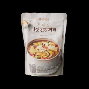 피코크 우리집 버섯된장찌개 500g 2팩