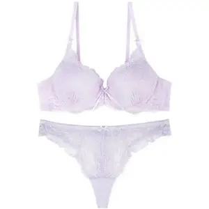 [롯데백화점]섹시쿠키 라벤더 셔링레이스 앞트임 브라 티팬티세트 SCWBA111SCWPA113