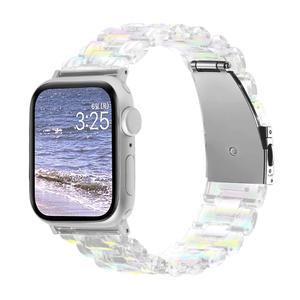 TXLX 애플워치 9 8 7 6 5 4 3 SE SE2 호환 투명 클리어 스트랩 밴드 시계줄 38 40 41 44 45 mm