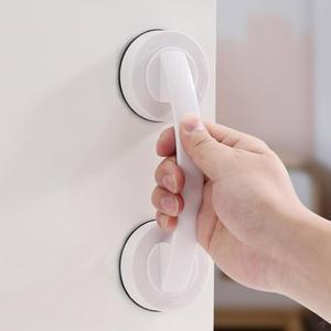흡착식 손잡이 베란다 창문 유리 유리문 붙이는 압축 안전 도어 핸들 미닫이 문고리 무타공