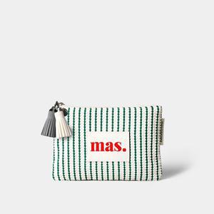 [마스마룰즈]Basic pouch _ Waffle stipe 그린