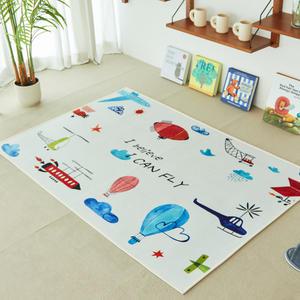 [타임투데코] 아이캔플라이 극세사 사계절 아이방 러그 키즈 카페트