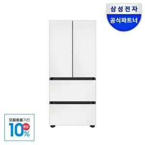 [으뜸효율] 삼성 비스포크 1등급 김치냉장고 4도어 490L RQ49DB94Y1AP 코타화이트
