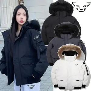 [다이나핏](대구신세계)베이직 스타일 덕다운 스노우 레오  봄버 패딩  YUW22534  QSDM