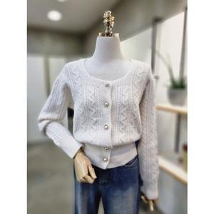 [갤러리아] ABFZ 스퀘어넥 꽈베기 가디건(ABY4HY35)