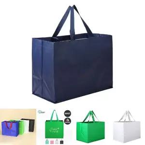 (네이비) 타포린가방 대형 시장바구니 큰 쇼핑가방