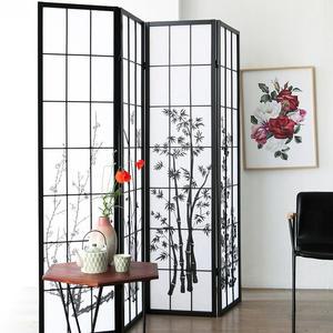 사군자 원목 4단 다용도 파티션