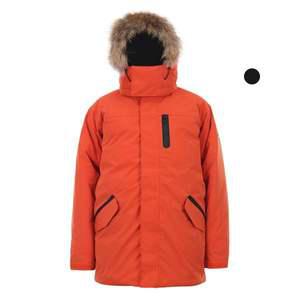 [덕마운트] 남성 솜털 90% 구스다운 아우터 자켓 너구리모자털 방수 패딩 점퍼 Glen J