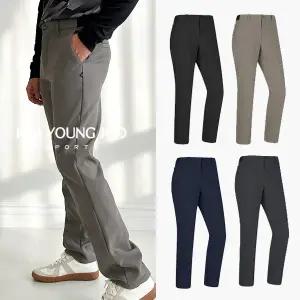 김영주스포츠 남성 스판 기모바지 밴딩 겨울 골프웨어 남자 일자바지 KRMP59