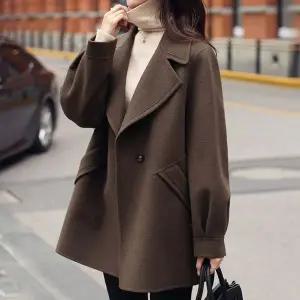 [하프클럽/]오버핏 겨울 모직 하프 뱐코트 자켓(j0860)