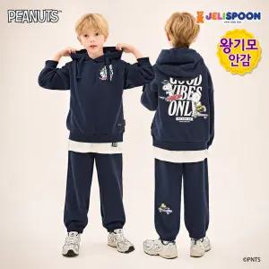 [피너츠]스누피 굿바이브왕기모후드상하복 /아동복