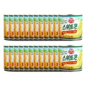 오뚜기 스위트콘 340G 24개통조림 옥수수통조림 콘통조림 가공식품통조림 가