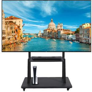 [쉐인마켓]85인치 이동식 TV 스탠드 스마트티비 거치대 대형 98인치 75인치 65인치 LG 삼성 호환 86인치