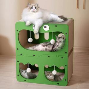 개과천선 어몽드 젤리빈 스크래쳐 고양이 하우스 골판지 스트레스해소 발톱 관리 숨숨집