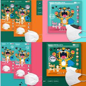 블루본 먼지어흥 KF94 KF80 소형 마스크 새부리형 어린이 유아 초등학생 키즈 귀편한 국산