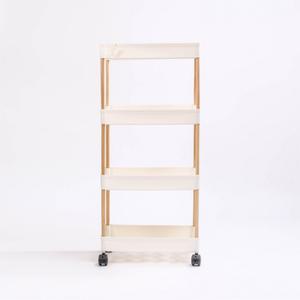 틈새수납장 4단 22cm 이동 선반 수납 베란다 수납장 다용도실 렉