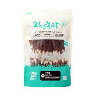 작은농장 오리껌 1kg 대용량 강아지간식