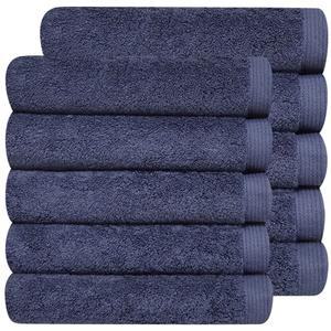 [다주타올]10장 두꺼운 호텔수건 40수 코마사 200g 고급 블루 네이비 군청 수건