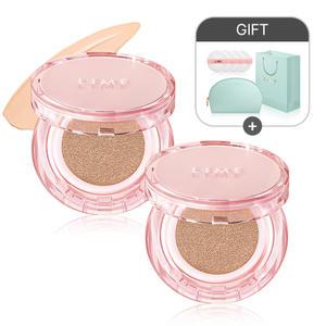 라임 스킨 핏 롱웨어 커버 쿠션 20호 뉴트럴 베이지 15g x 2개