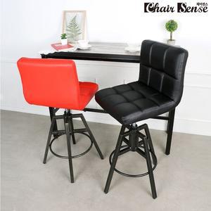 [체어센스]사각엠보팔무 고상B 아일랜드식탁 홈바 바텐 카페의자