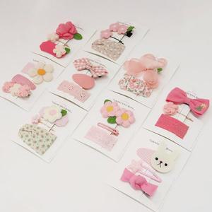 [채니봉봉] 마이 핑크 컬렉션 9종 유아 핸드메이드 헤어핀세트