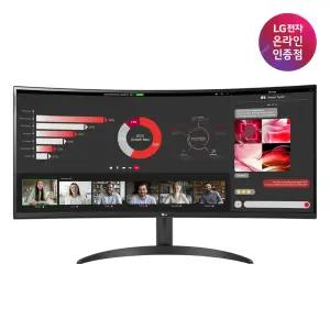 LG 34WR50QK 86cm(34인치) WQHD 커브드울트라와이드모니터 VA 100Hz 5ms 21:9 PBP 듀얼PC 틸트기능