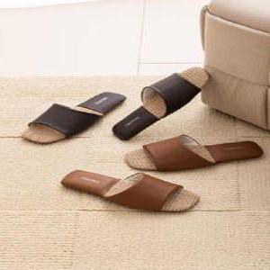 양가죽 라탄 프리미엄 가죽 실내화 거실 고급 실내슬리퍼 호텔 거실화 룸슈즈 오픈형 TS803