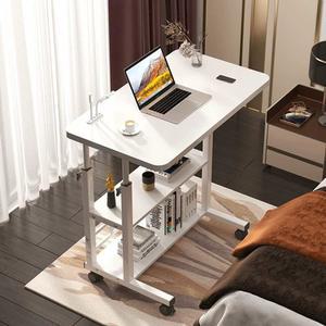 이동식 높이조절 사이드 테이블 60 60x40cm 접이식 바퀴달린 80X50cm 스탠딩