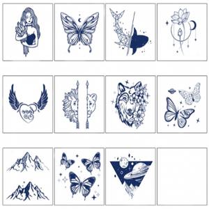 반영구 리얼 패션 미니 타투 문신 헤나 여성 남성 커플 11P