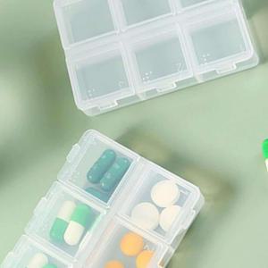 보관함 알약 휴대용 약통 6구 약통케이스 투명