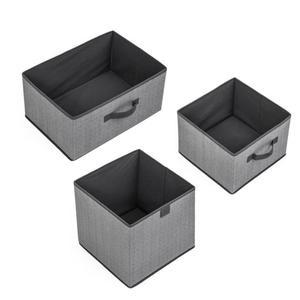 주윤 고급 접이식 패브릭 수납박스 덮개없는 다용도 오픈형 정리함 3종
