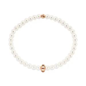 갤러리아 [비앤비골드] 14K 골드 일립스 컷팅볼 스왈진주 팔찌 SNB41104