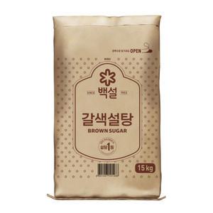 CJ제일제당 갈색설탕 15kg 대용량 당절임 과일청 식자재