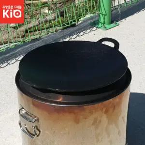 무쇠 그리들 주물 캠핑 구이팬 삼겹살 쭈꾸미 곱창 불판 조선 국내산 길들임
