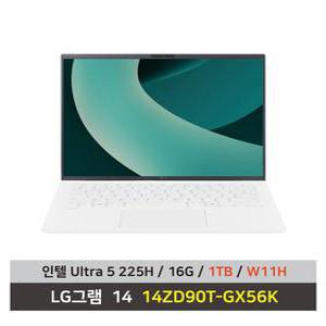 LG전자 2025 그램 14 14ZD90T-GX56K SSD 1TB 교체+Win11설치+무선마우스+패드 KW