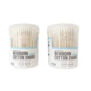 그로미미 100% 코튼 종이면봉 300개입-2개 - 신생아용