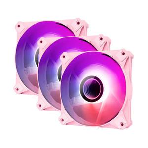 다크플래쉬 인피니티 8 PWM ARGB (3PACK - 핑크) 시스템쿨러